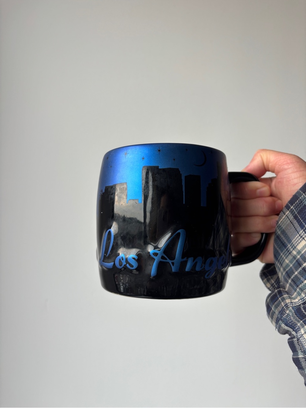 Los Angeles Blue and Black Large Coffee Mug